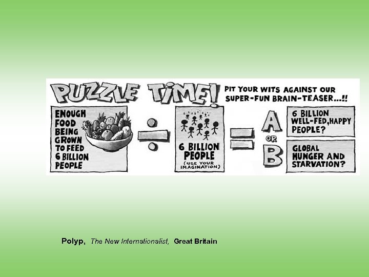 Polyp, The New Internationalist, Great Britain 