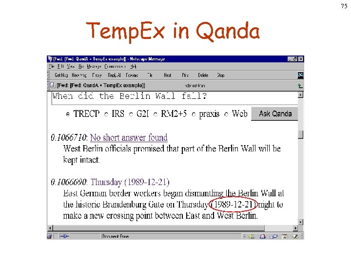 75 Temp. Ex in Qanda 