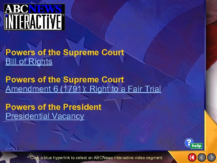 Powers of the Supreme Court Bill of Rights Powers of the Supreme Court Amendment