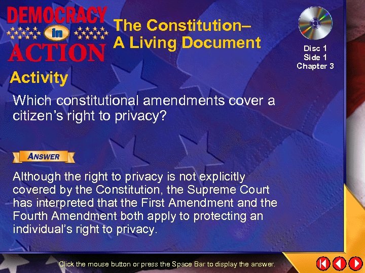 The Constitution– A Living Document Activity Which constitutional amendments cover a citizen’s right to