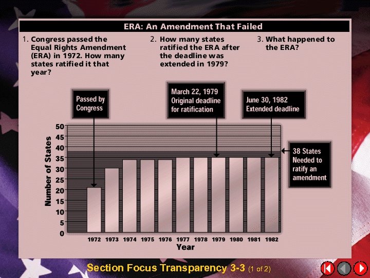 Section Focus Transparency 3 -3 (1 of 2) 