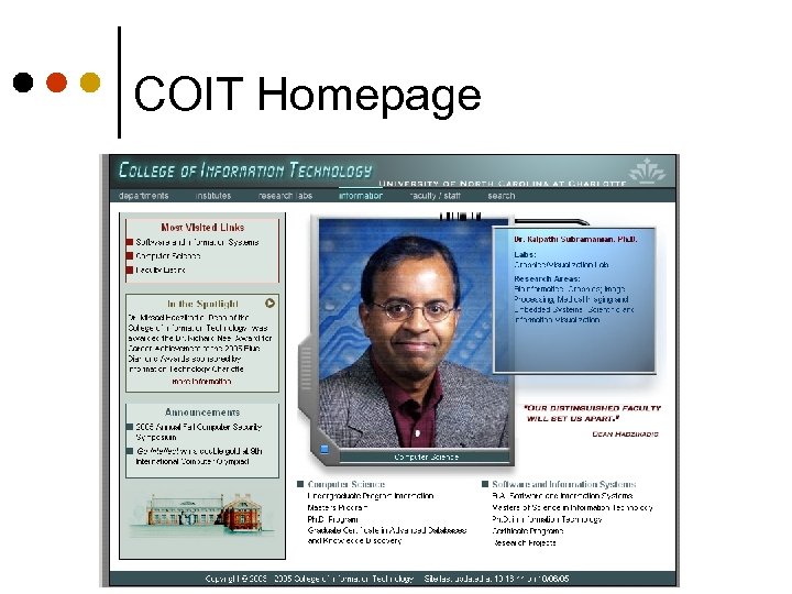 COIT Homepage 