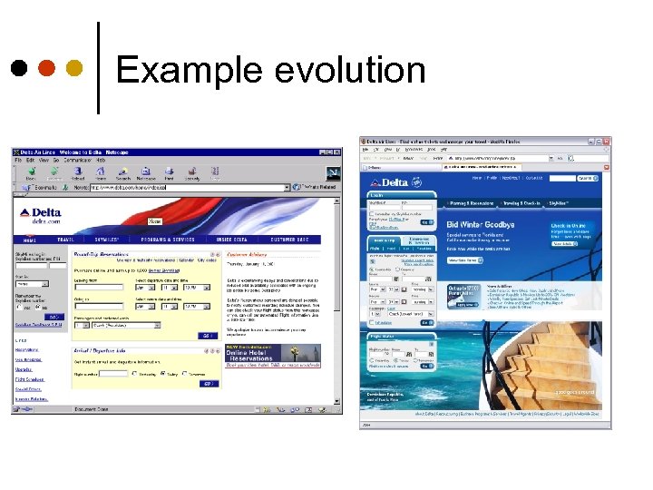 Example evolution 