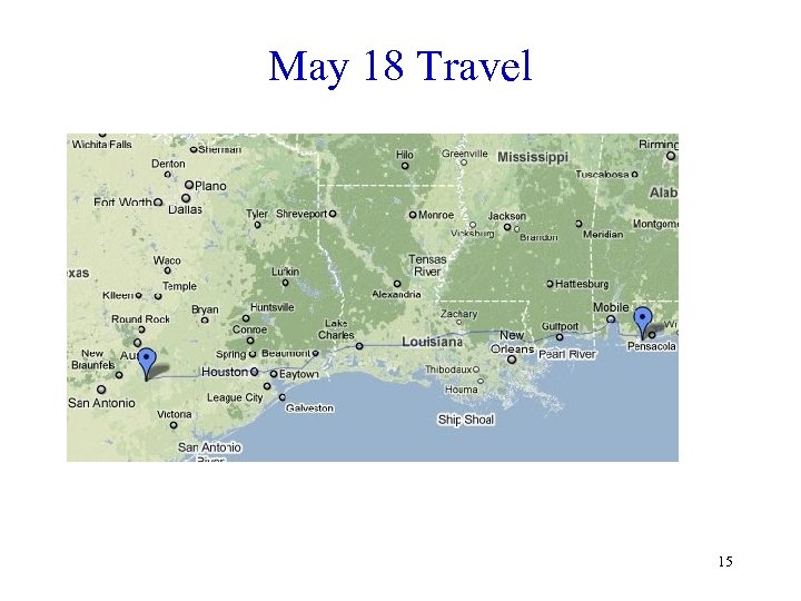 May 18 Travel 15 