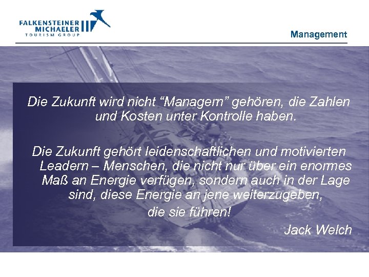 Management Die Zukunft wird nicht “Managern” gehören, die Zahlen und Kosten unter Kontrolle haben.