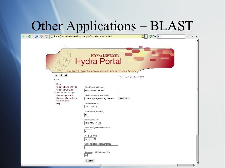 Other Applications – BLAST 