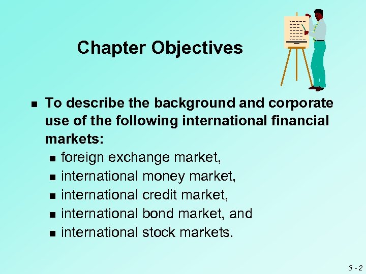 Chapter Objectives n To describe the background and corporate use of the following international