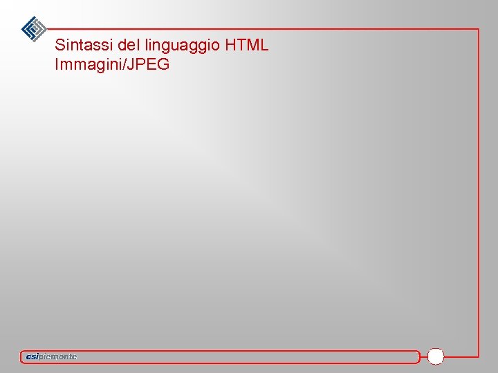 Sintassi del linguaggio HTML Immagini/JPEG 