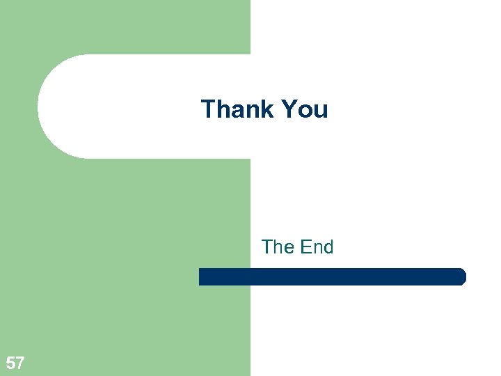 Thank You The End 57 