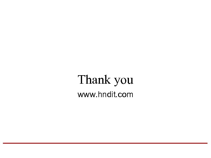 Thank you www. hndit. com 