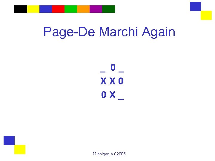 Page-De Marchi Again _ 0_ XX 0 0 X_ Michigania 02005 