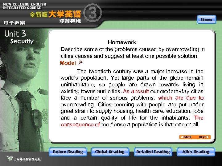 Homework Describe some of the problems caused by overcrowding in cities causes and suggest