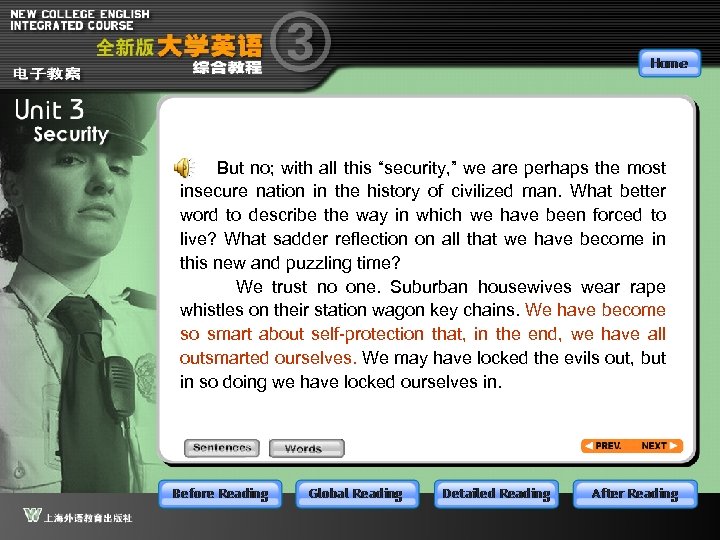 But no; with all this “security, ” we are perhaps the most insecure nation