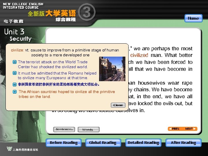 But no; with all this “security, ” we are perhaps the most civilize: vt.