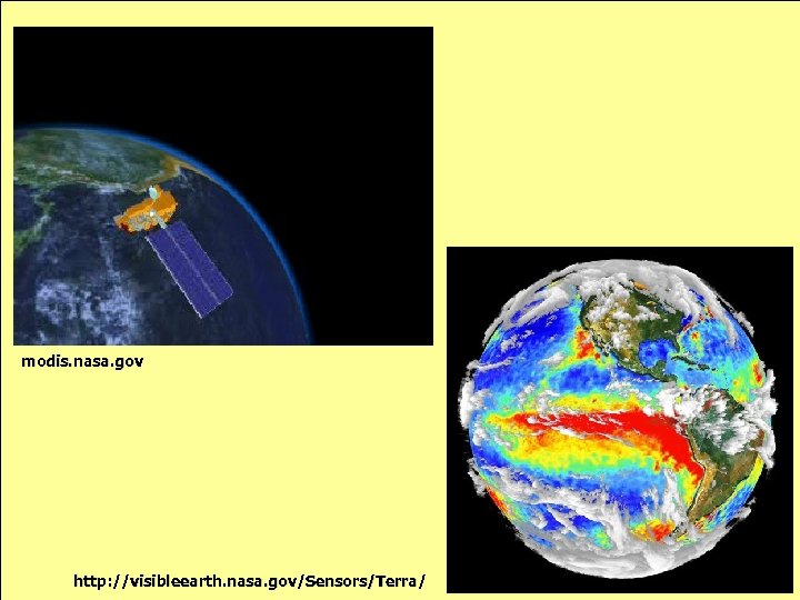 modis. nasa. gov http: //visibleearth. nasa. gov/Sensors/Terra/ 