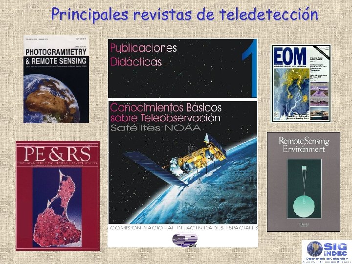 Principales revistas de teledetección 