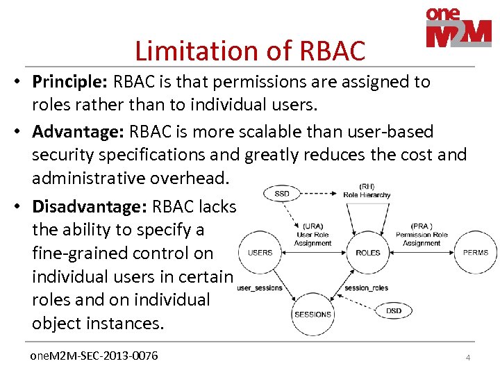 Limitation of RBAC • Principle: RBAC is that permissions are assigned to roles rather