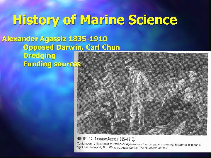 History of Marine Science Alexander Agassiz 1835 -1910 Opposed Darwin, Carl Chun Dredging Funding