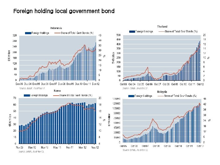 Foreign holding local government bond 