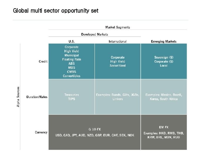 Global multi sector opportunity set 