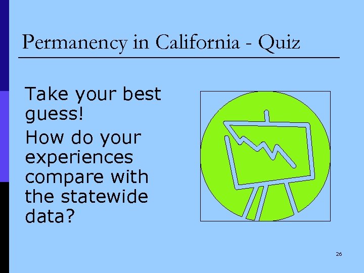 Permanency in California - Quiz Take your best guess! How do your experiences compare