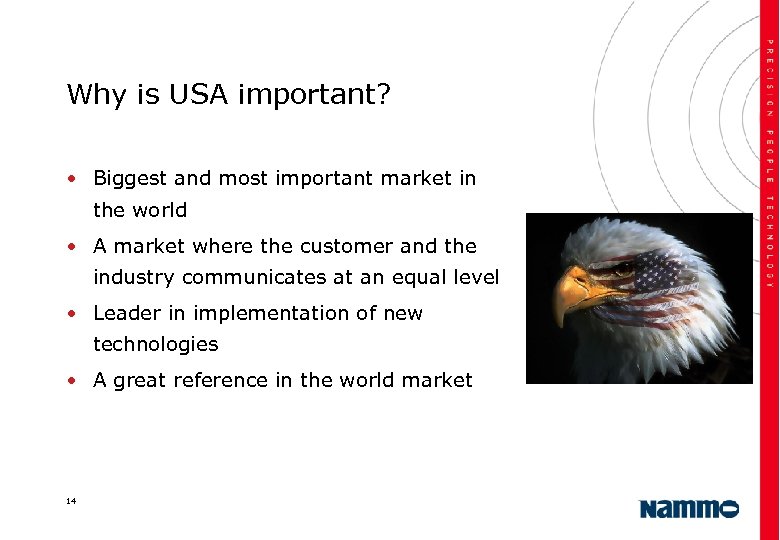 Why is USA important? • Biggest and most important market in the world •
