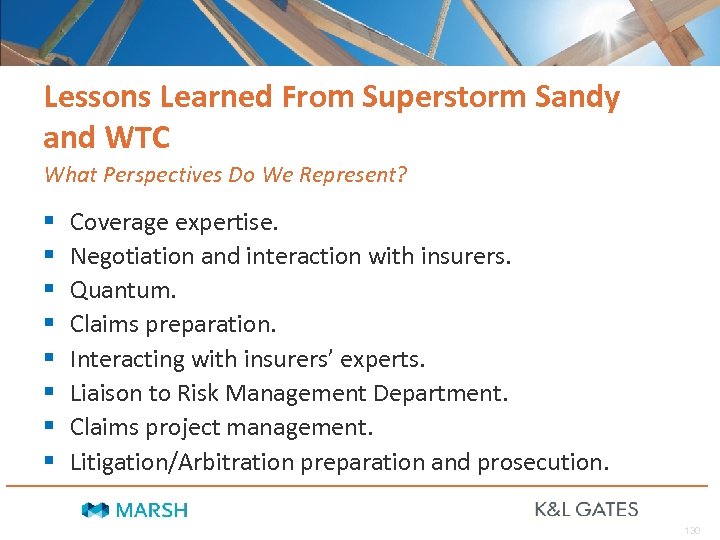 Lessons Learned From Superstorm Sandy and WTC What Perspectives Do We Represent? § §