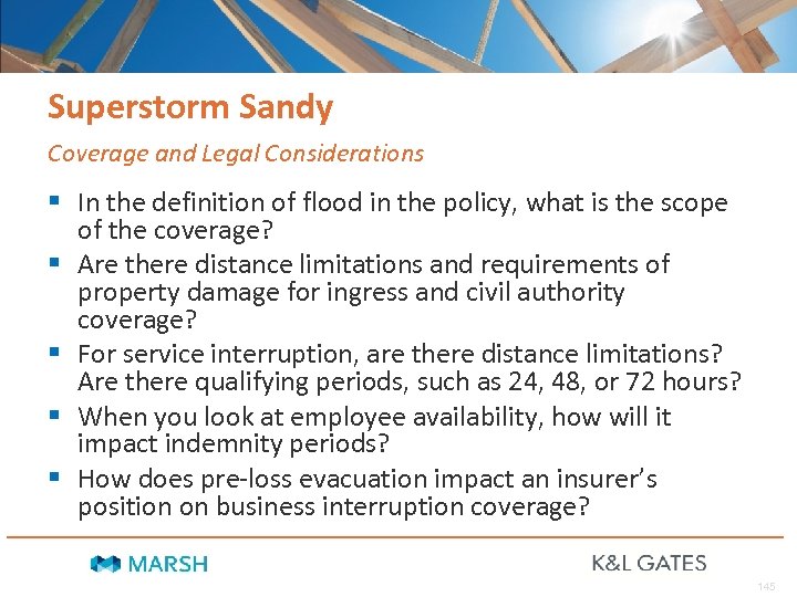 Superstorm Sandy Coverage and Legal Considerations § In the definition of flood in the