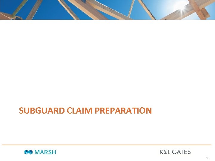 SUBGUARD CLAIM PREPARATION 85 