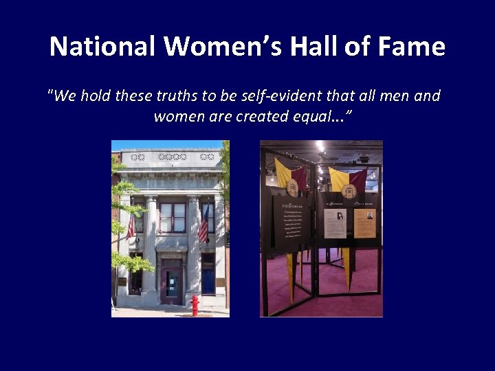 National Women’s Hall of Fame 