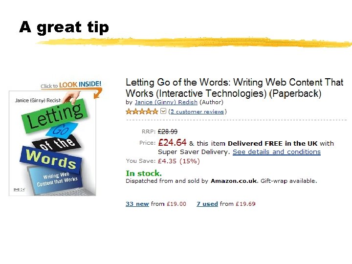 A great tip © 2001 Steve Krug 