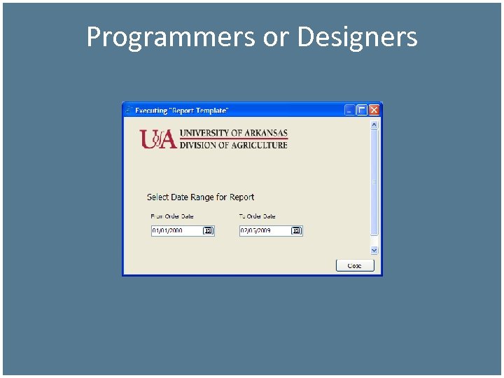 Programmers or Designers 