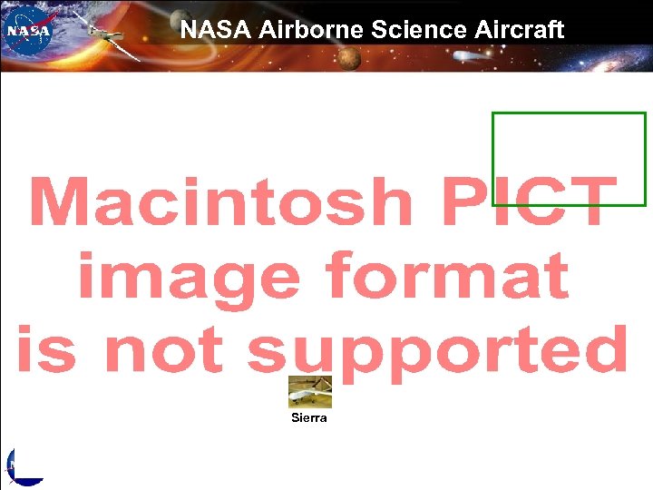 NASA Airborne Science Aircraft Sierra 