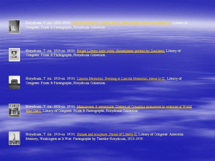  Horydczak, T. (ca. 1920 -1950). Lincoln Memorial. Lincoln statue three-quarter front with children