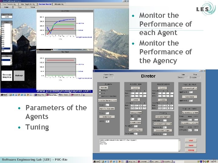  • Monitor the Performance of each Agent • Monitor the Performance of the
