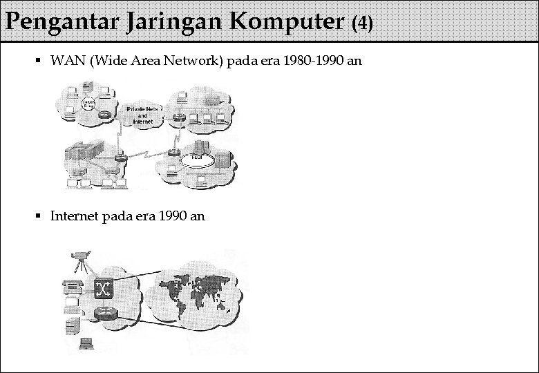 Pengantar Jaringan Komputer (4) § WAN (Wide Area Network) pada era 1980 -1990 an