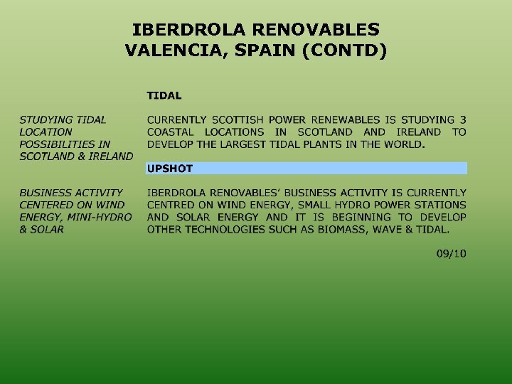 IBERDROLA RENOVABLES VALENCIA, SPAIN (CONTD) 