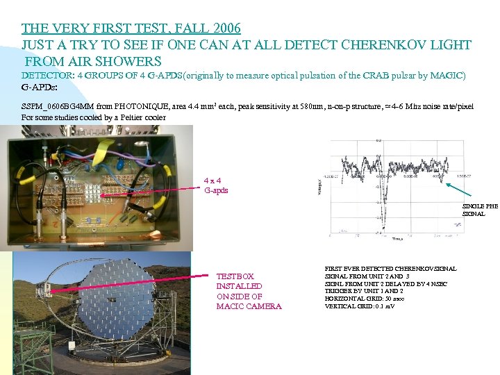 THE VERY FIRST TEST, FALL 2006 JUST A TRY TO SEE IF ONE CAN