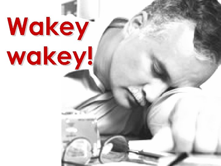 Wakey wakey! 