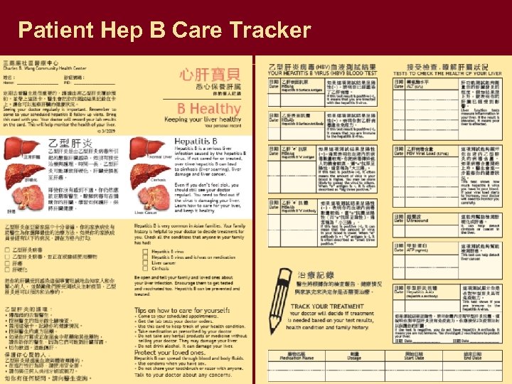 Patient Hep B Care Tracker 