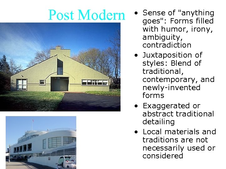 Post Modern • Sense of 