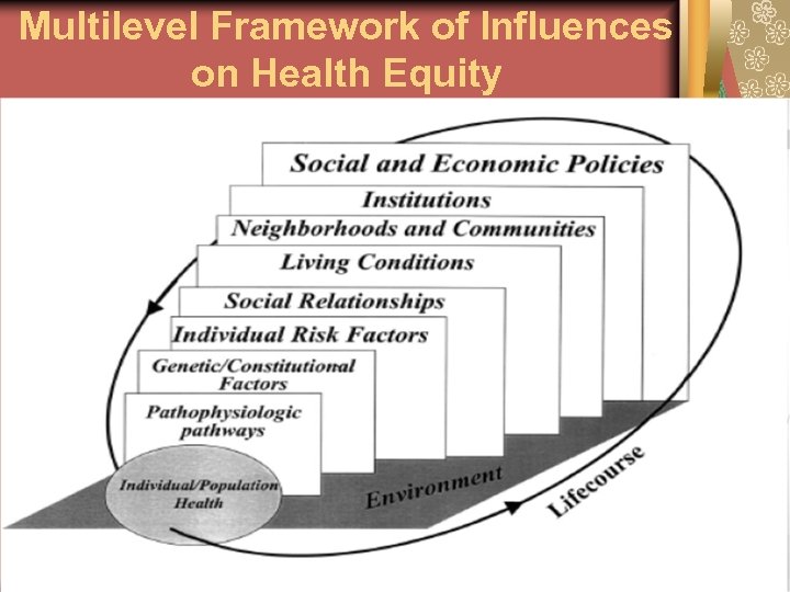 Multilevel Framework of Influences on Health Equity 