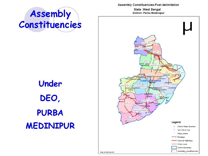 Assembly Constituencies Under DEO, PURBA MEDINIPUR 