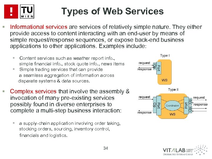 Types of Web Services § Informational services are services of relatively simple nature. They