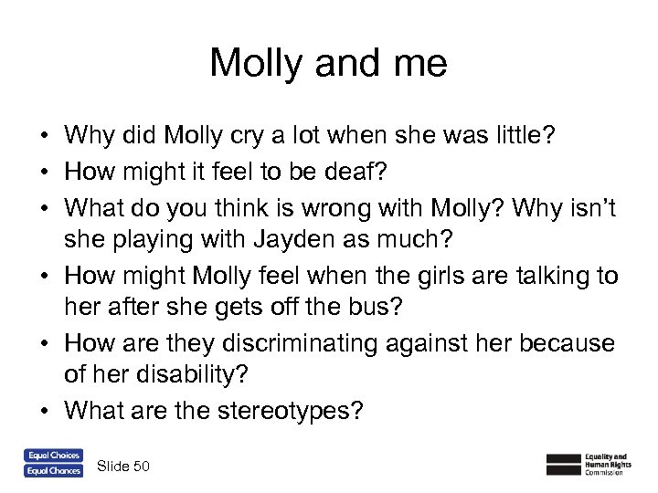 Molly and me • Why did Molly cry a lot when she was little?