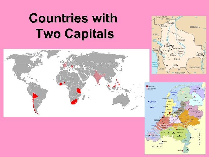 Countries with Two Capitals 