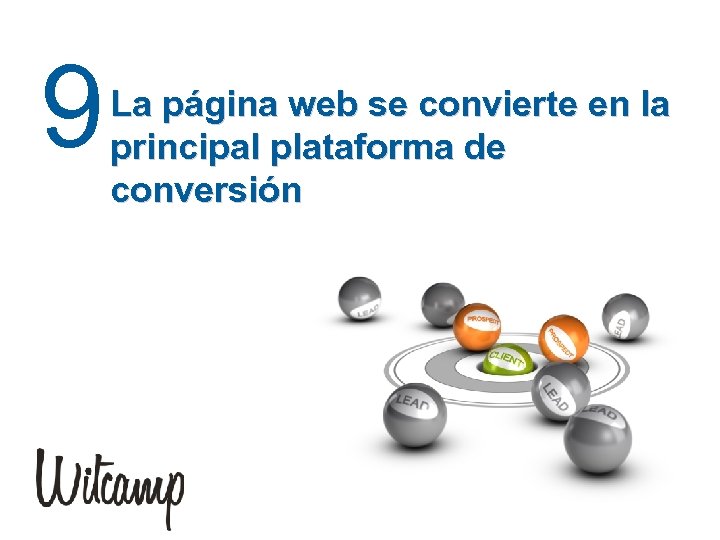 9 La página web se convierte en la principal plataforma de conversión 