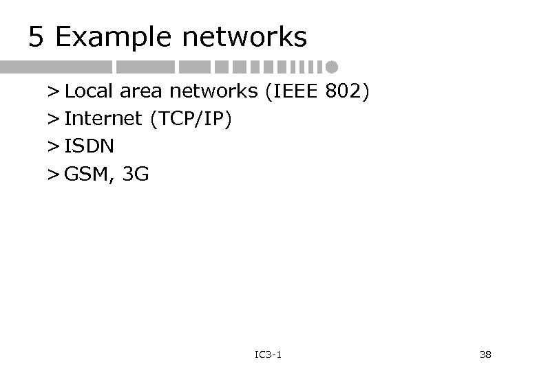 5 Example networks > Local area networks (IEEE 802) > Internet (TCP/IP) > ISDN