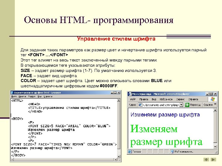 Основы html