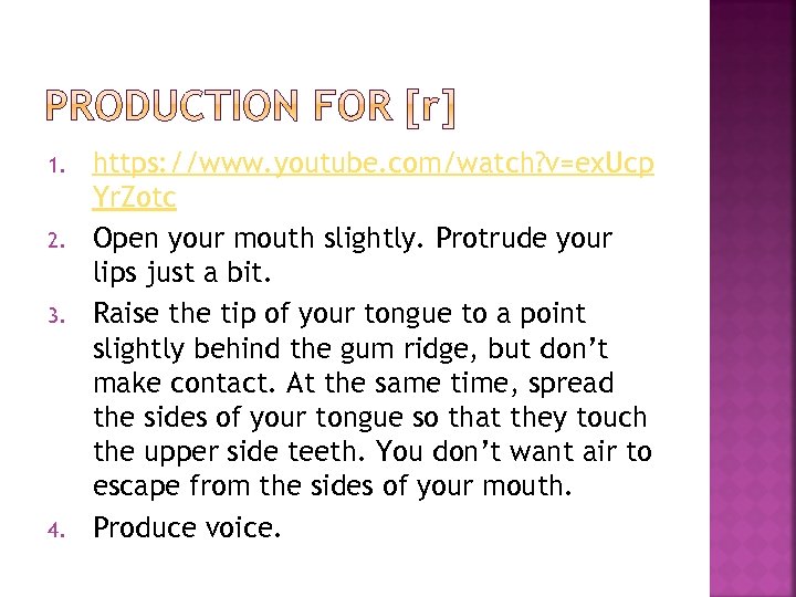 1. 2. 3. 4. https: //www. youtube. com/watch? v=ex. Ucp Yr. Zotc Open your